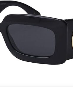 Gucci GG0811S Black Grey Rectangle Women's Sunglasses